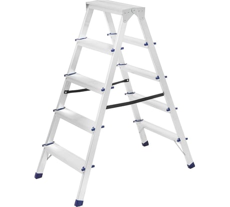 Стремянка ТУНДРА алюминиевая, двухсторонняя, 5 ступеней, 1070 мм 4590975