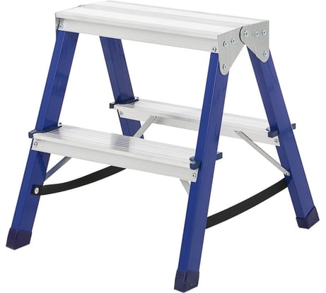 Стремянка ТУНДРА комбинированная, двухсторонняя, 2 ступени, 430 мм 4590976
