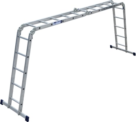 Алюминиевая лестница Алюмет шарнирная четырехсекционная 4х5 ступеней. Серия ТL4055