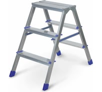 Двусторонняя лестница-стремянка Nika 3 ступени ДЛС3 НИКА-ДЛС3
