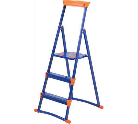 Стальная стремянка Nika 3 ступени НИКА-СМ3+