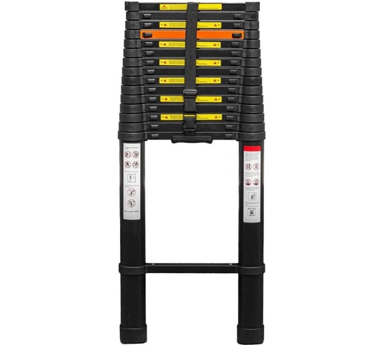 Телескопическая алюминиевая бытовая лестница ROCKFORCE 7.2 м RF-UP720(56435)