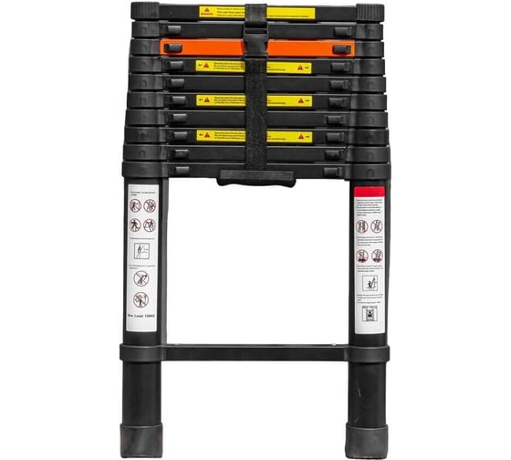 Телескопическая алюминиевая бытовая лестница ROCKFORCE 3.2 м RF-UP320