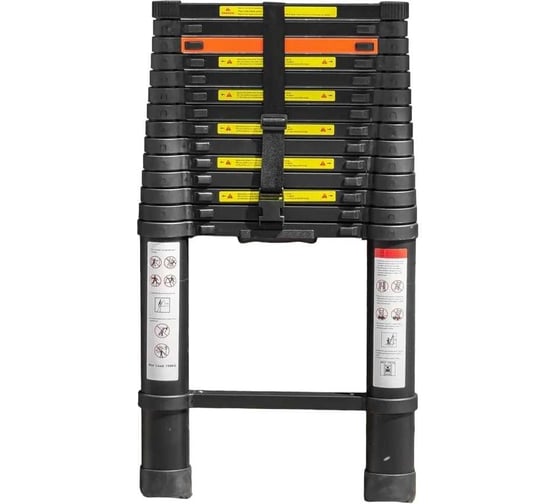 Лестница телескопическая алюминиевая бытовая 4.4 м Rockforce RF-UP440(56429)