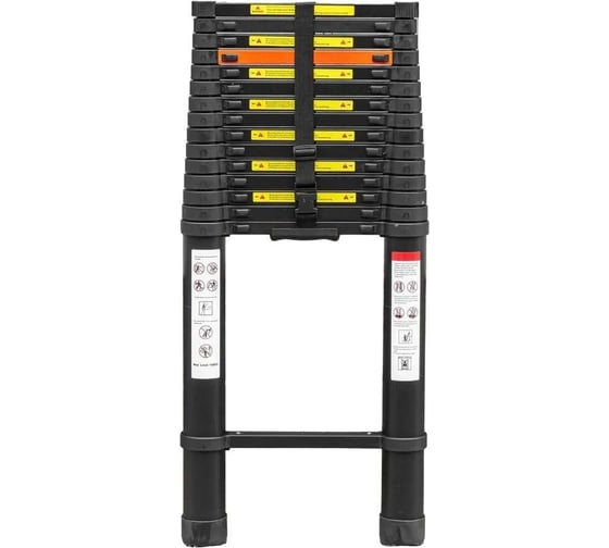 Телескопическая алюминиевая бытовая лестница ROCKFORCE 6.2 м RF-UP620 1