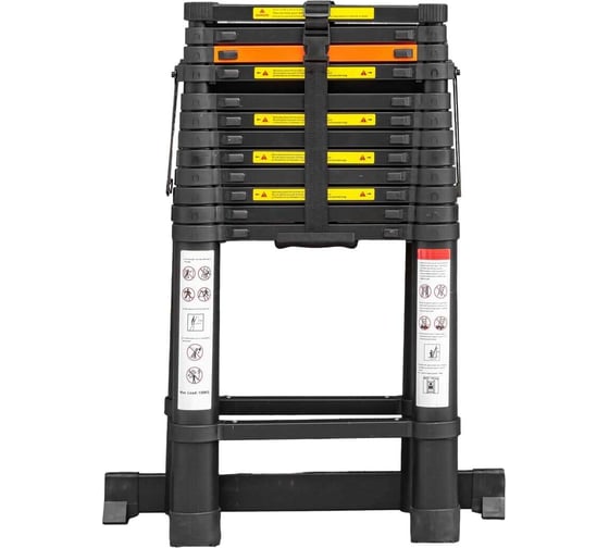 Телескопическая алюминиевая бытовая стремянка ROCKFORCE 3.8 м RF-UP380-2