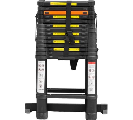 Телескопическая алюминиевая бытовая стремянка ROCKFORCE 4.4 м RF-UP440-2