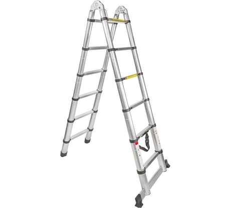 Телескопическая лестница-стремянка Forsage алюминиевая бытовая 1.9+1.9м (6+6 ступ.) F-UP190-M 54154