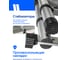 Телескопическая лестница-стремянка Forsage алюминиевая бытовая 2.2+2.2м (7+7 ступ.) f-up220-m 54157 3