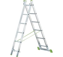 Двухсекционная алюминиевая лестница RIGGER 2x10 101210