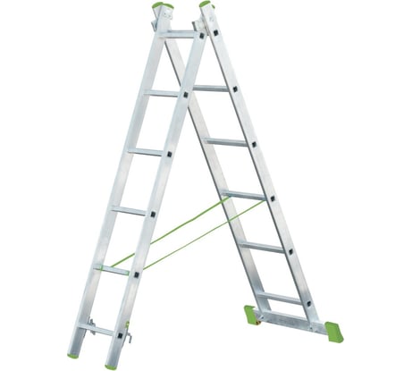 Двухсекционная алюминиевая лестница RIGGER 2x7 101207