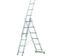 Трехсекционная алюминиевая лестница RIGGER 3x7 101307