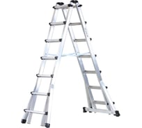 Телескопическая лестница-стремянка Svelt bravissima 14+14 ступеней SBRAVISSIMA14