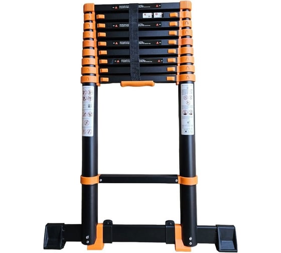 Телескопическая лестница WORKY black max 5,9м 15ступеней ARD258456