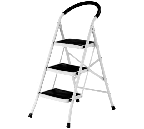 Стальная стремянка Сибирячка 3 широкие ступени P4023F