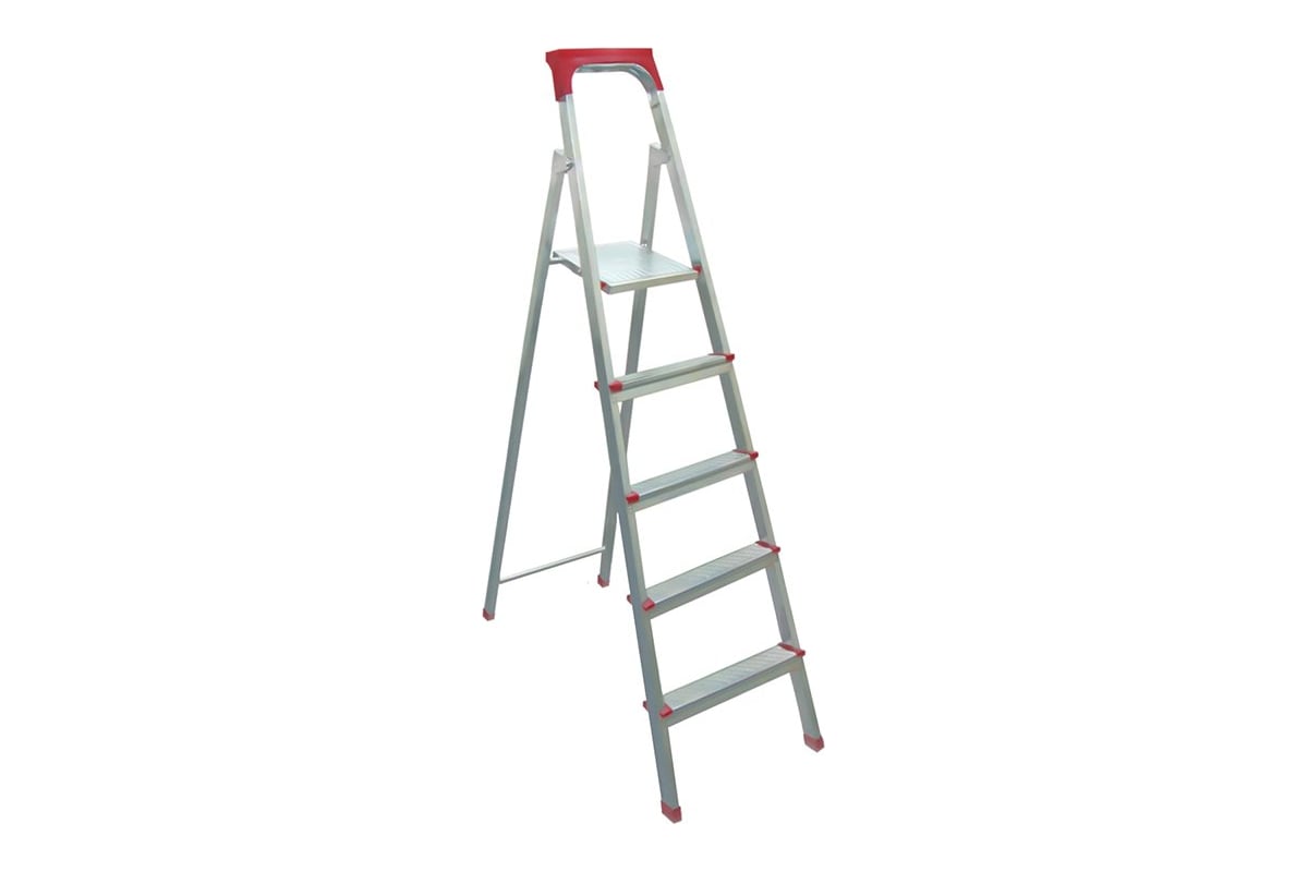 Стальная 5-ступенчатая стремянка Biber 98105 тов-049511 - выгодная цена ...