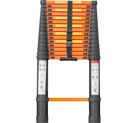 Телескопическая лестница ISMA алюминиевая бытовая 4.4м (15 ступ.) ISMA-UP440(56900)