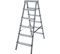 Двухсторонняя стремянка Новая Высота сталь/алюминий 2х6 ступеней 1140206