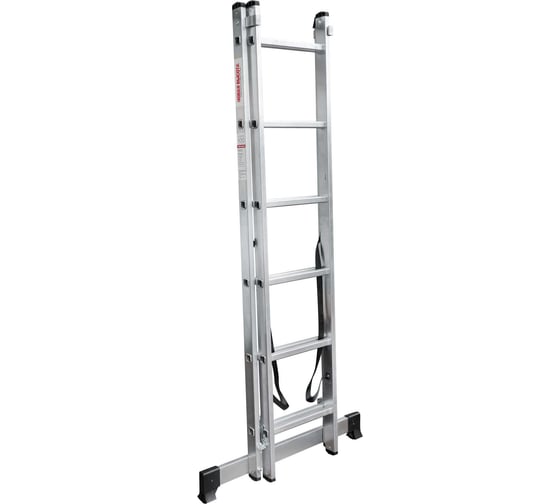 Алюминиевая двухсекционная лестница Новая Высота NV1220 2x6 1220206