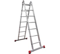 Шарнирная двухсекционная лестница Новая Высота Проф 2x7 604427 3310207