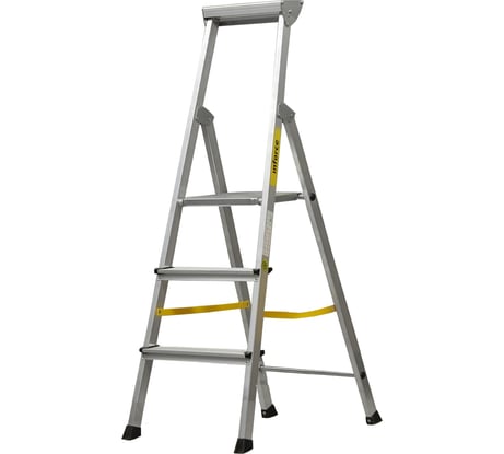 Алюминиевая стремянка с алюминиевым лотком Inforce 3 ступени СП-01-03