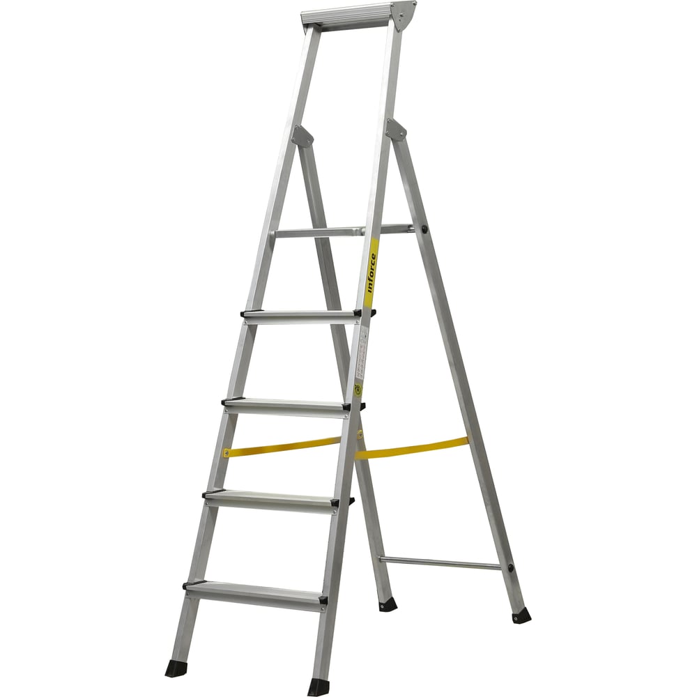 Алюминиевая стремянка с алюминиевым лотком Inforce 5 ступеней СП-01-05 ...