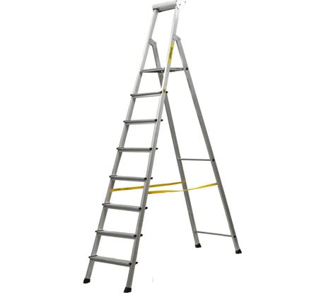 Алюминиевая стремянка с алюминиевым лотком Inforce 8 ступеней СП-01-08