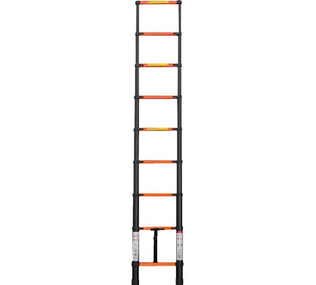 Телескопическая лестница ISMA алюминиевая, бытовая 2.9м, 10 ступ. ISMA-UP290(56895)