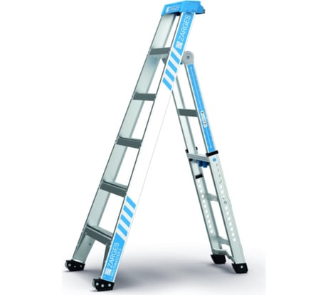 Двухсторонняя складная многоцелевая стремянка Zarges 5 в 1 multimaster 2x5 ступеней 40331