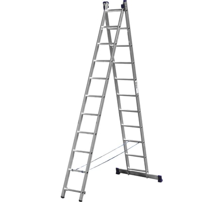 Универсальная двухсекционная лестница СИБИН 11 ступеней 38823-11