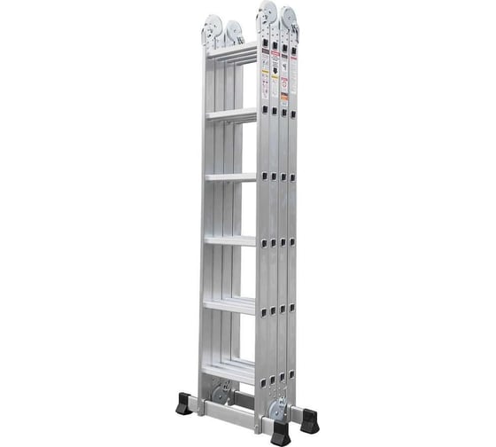 Алюминиевая многофункциональная лестница STARTUL 4x6 ступень, стремянка - 330 см, лестница - 680 см, 15.8 кг ST9732-06