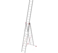 Лестница трёхсекционная усиленная профессиональная Новая Высота 3x12 614312