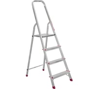 Стальная оцинкованная стремянка Алюмет 4 ступени  Серия ZZ 404 ZZ404.00.000