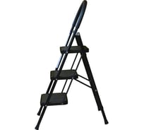 Стальная стремянка Алюмет с широкими ступенями 3 ступени. Серия MCH203