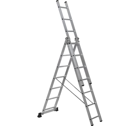 Алюминиевая лестница Scala трехсекционная универсальная 3х7 ступеней. Серия Sc 3007 SC3007