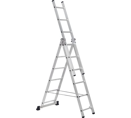 Алюминиевая лестница Scala трехсекционная универсальная 3х6 ступеней. Серия Sc 3006 SC3006