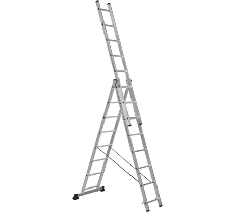 Алюминиевая лестница Scala трехсекционная универсальная 3х8 ступеней. Серия Sc 3008 SC3008