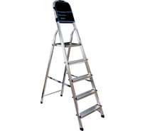Алюминиевая стремянка Алюмет 7 ступеней с органайзером. Серия AM707AK