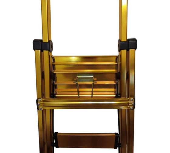 Стремянка алюминиевая LWI "Комфорт" 4 ступени, GOLD LWI-К04GOLD
