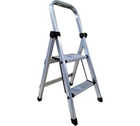 Стремянка алюминиевая LWI "Комфорт" 2 ступени, SILVER LWI-К02SILVER