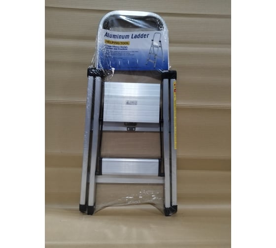 Стремянка алюминиевая LWI "Комфорт" 2 ступени, SILVER LWI-К02SILVER