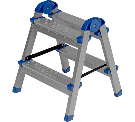 Двухсторонняя стремянка СИБРТЕХ 2 ступени 97982