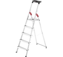 Алюминиевая стремянка с лотком для инструментов Hailo L60 StandartLine 5 ступеней 8160-507