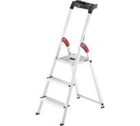 Алюминиевая стремянка с лотком для инструментов Hailo L60 StandartLine 3 ступени 8160-307