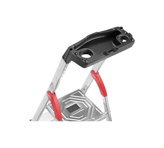 Алюминиевая стремянка с лотком для инструментов Hailo L60 StandartLine 7 ступеней 8160-707