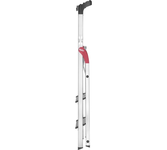 Алюминиевая стремянка с лотком для инструментов Hailo L80 ComfortLine 3 широких ступени 13 см 8040-307