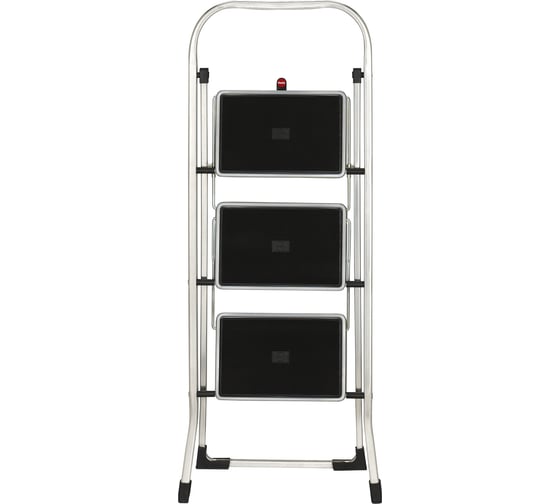 Стремянка Hailo K60 StandartLine сталь+алюминий, 3 широкие ступени с ковриком 4393-801