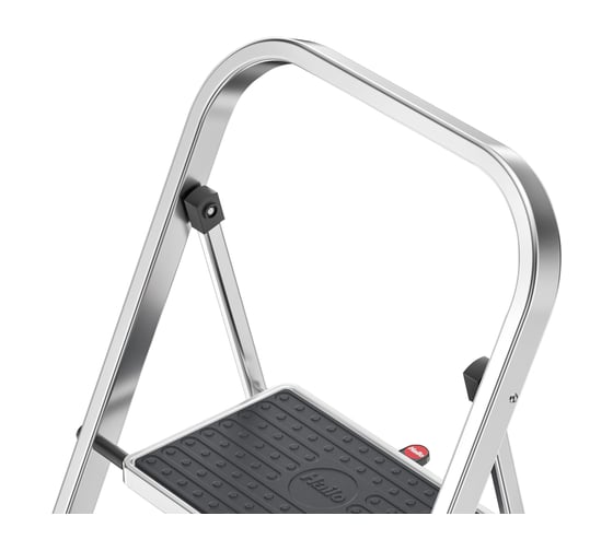 Стремянка Hailo K60 StandartLine сталь+алюминий, 3 широкие ступени с ковриком 4393-801
