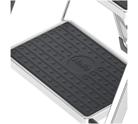 Стремянка Hailo K60 StandartLine сталь+алюминий, 3 широкие ступени с ковриком 4393-801