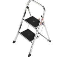 Стремянка Hailo K60 StandartLine сталь+алюминий, 2 широкие ступени с ковриком 4392-801